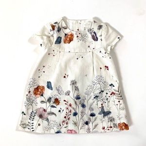 Zara Baby Girl Floral Structured Dress